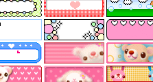 39张粉色可爱网站logo素材图片