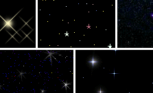 夜空中闪烁的星星动态背景图片素材